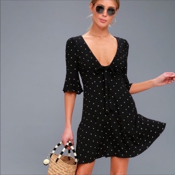 💸SOLD💸Free People All Yours Mini Polka Dot Dress - Picture 3 of 7